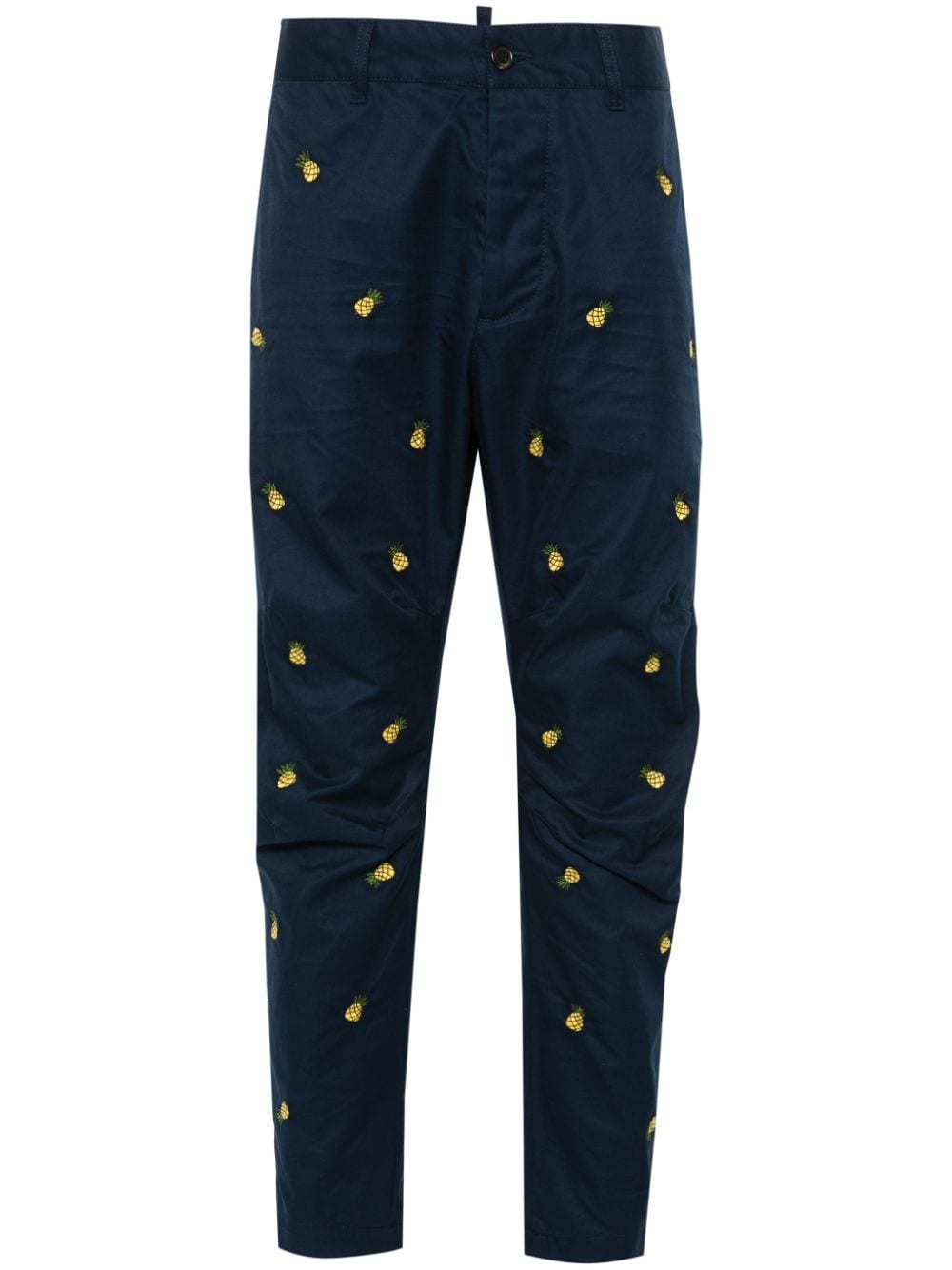 Dsquared2 Broek met borduurwerk - Blauw