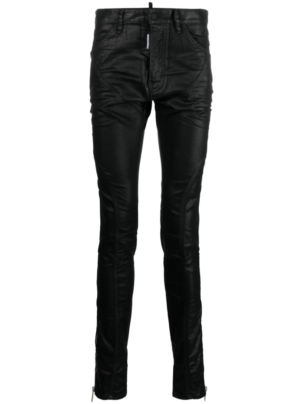 Dsquared2 Broek met logopatch - Zwart