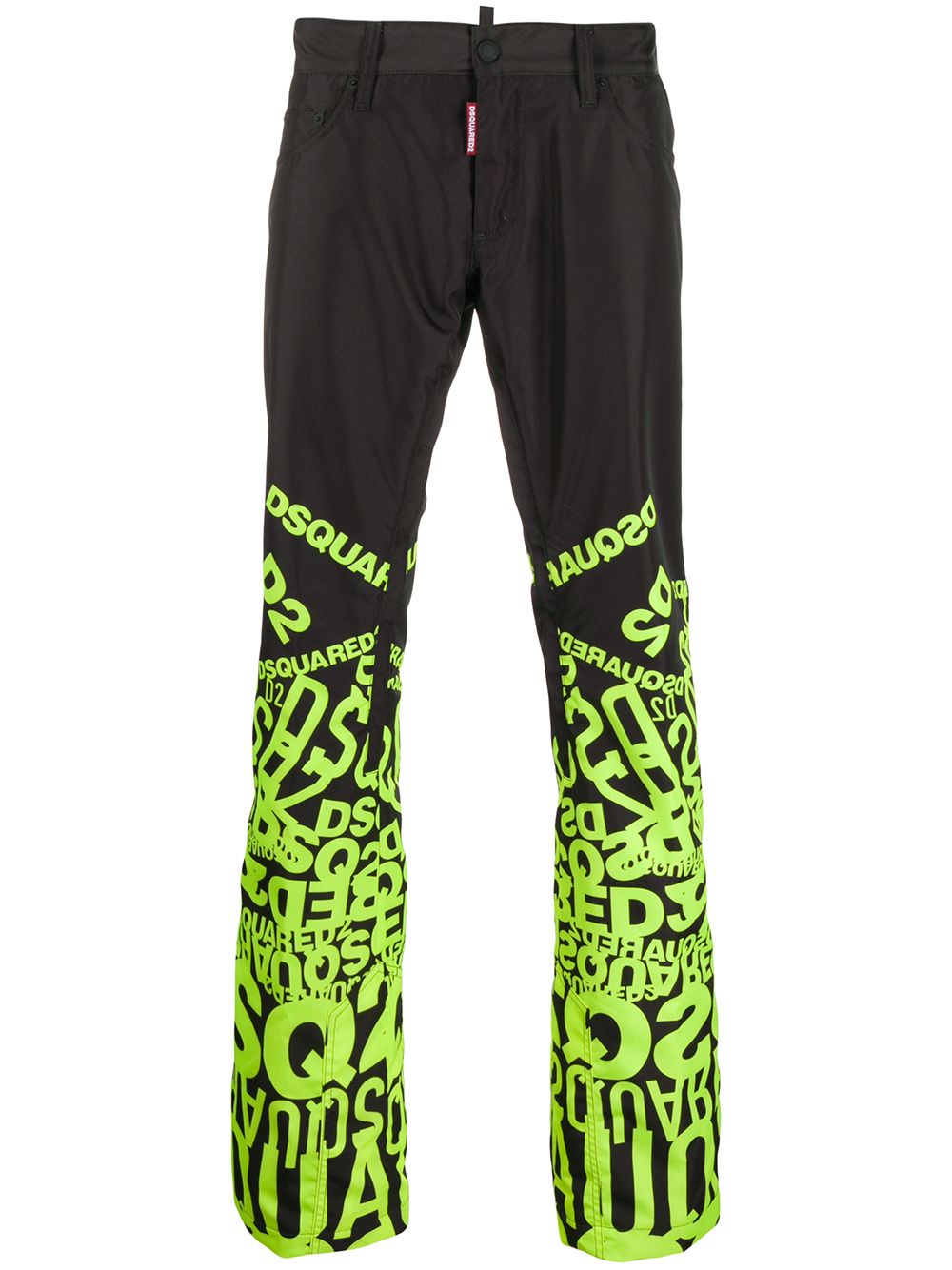 Dsquared2 Broek met logoprint - Zwart