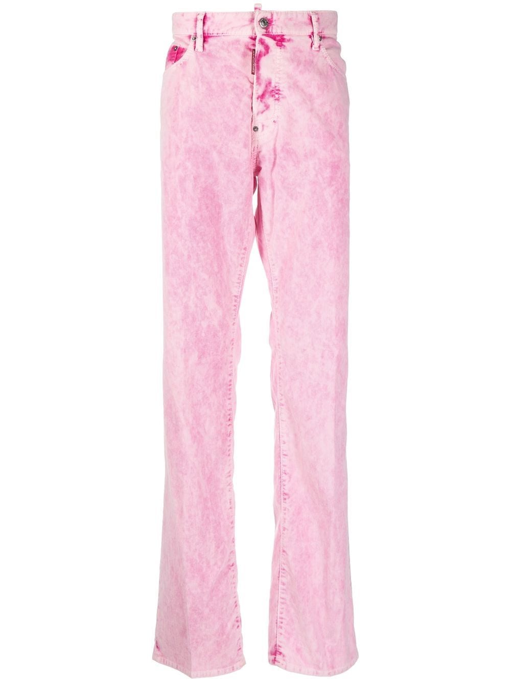 Dsquared2 Broek met tie-dye print - Roze