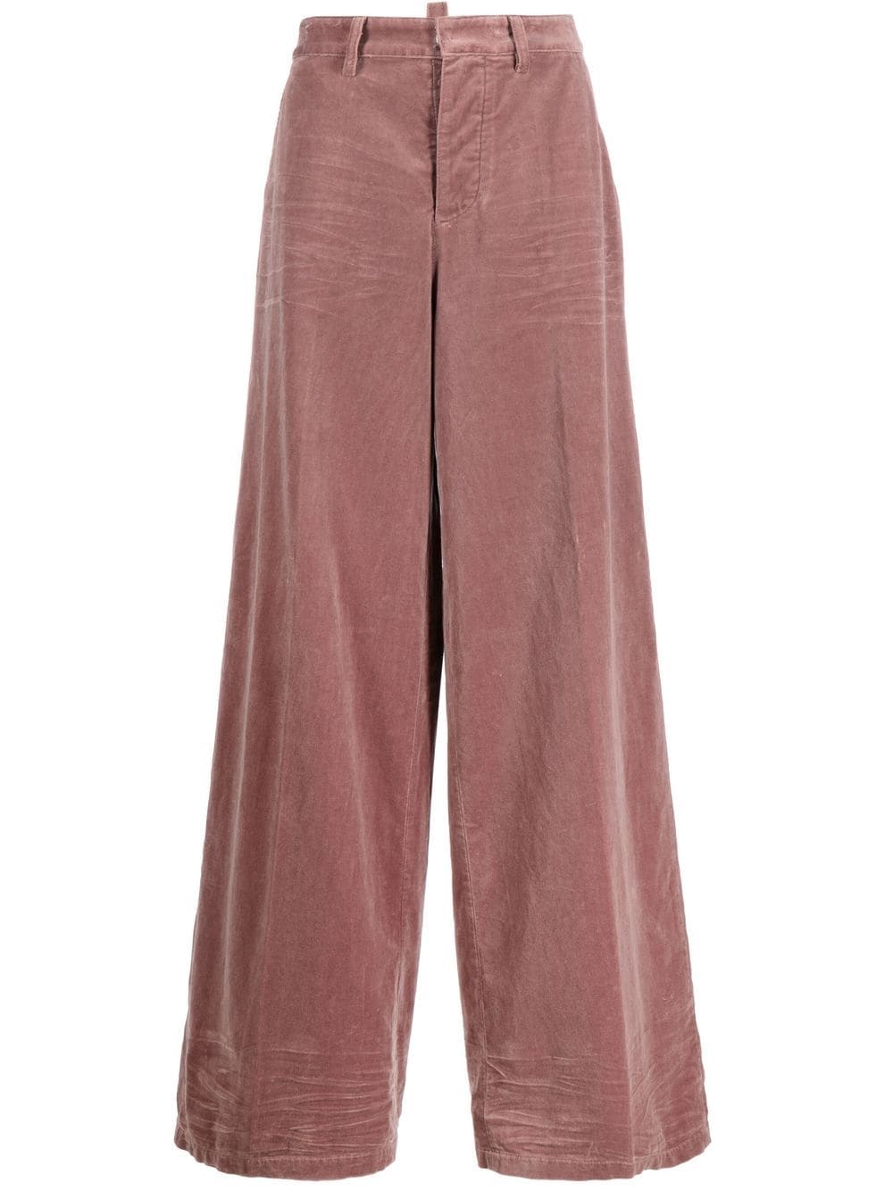 Dsquared2 Broek met wijde pijpen - Roze