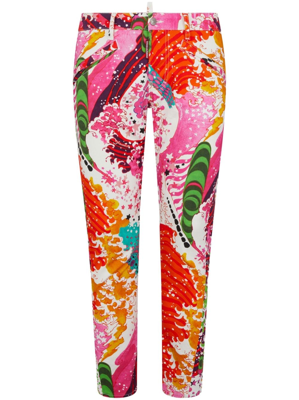 Dsquared2 Jeans met grafische print - Roze