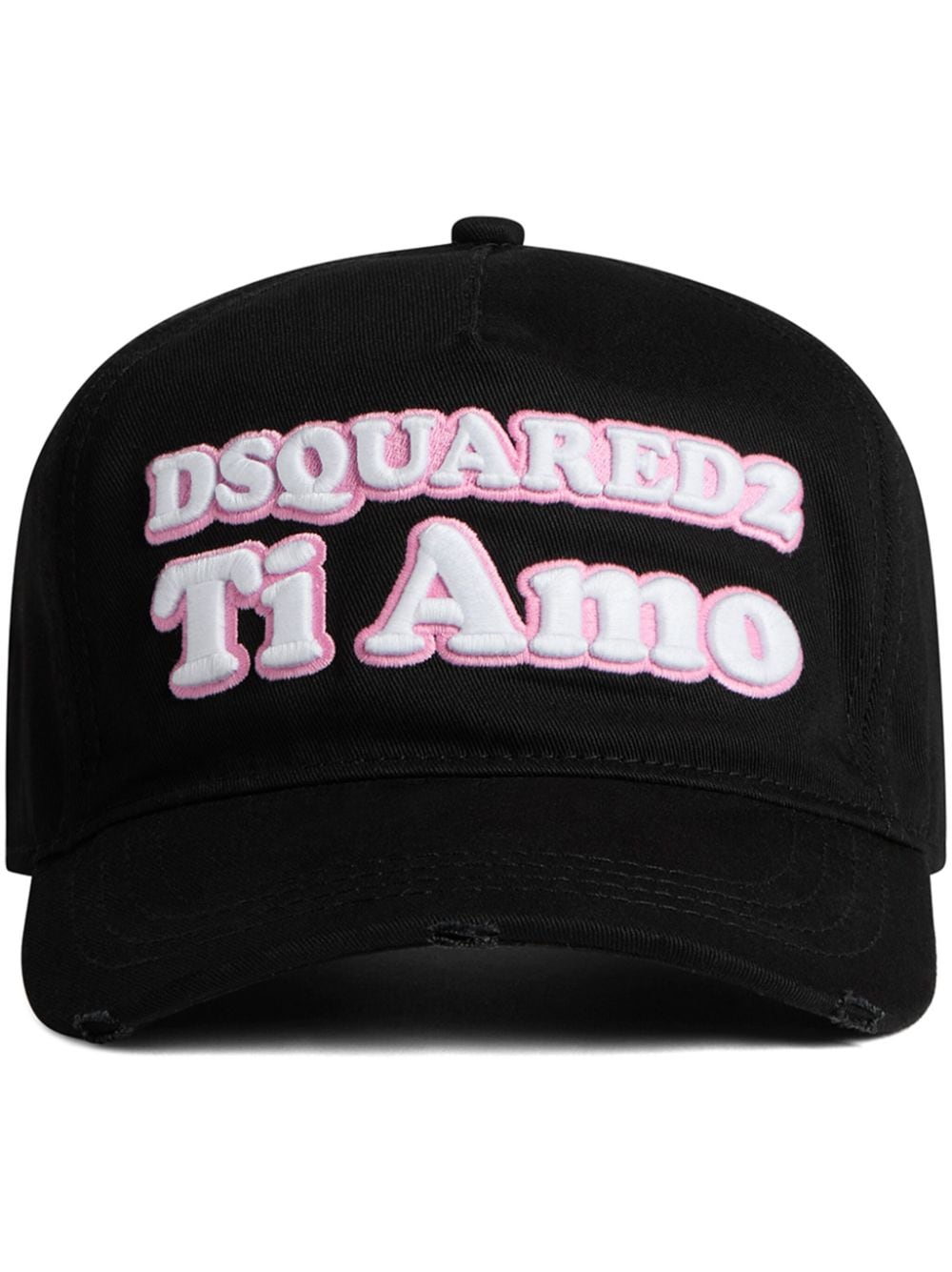 Dsquared2 Pet met geborduurd logo - Zwart