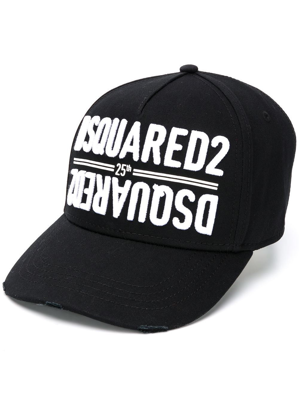 Dsquared2 Pet met geborduurd logo - Zwart