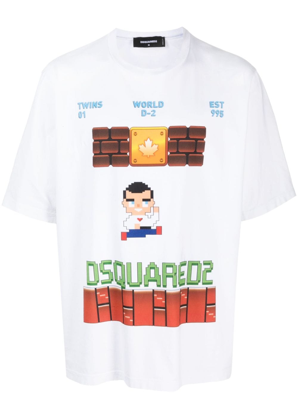 Dsquared2 T-shirt met logoprint - Wit