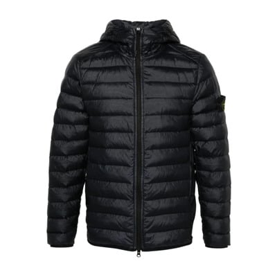 Echte Veren Jas Stone Island , Black , Heren