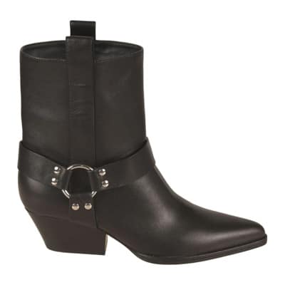 Elegante Zwarte en Grijze Cowboy Laarzen Sergio Rossi , Black , Dames