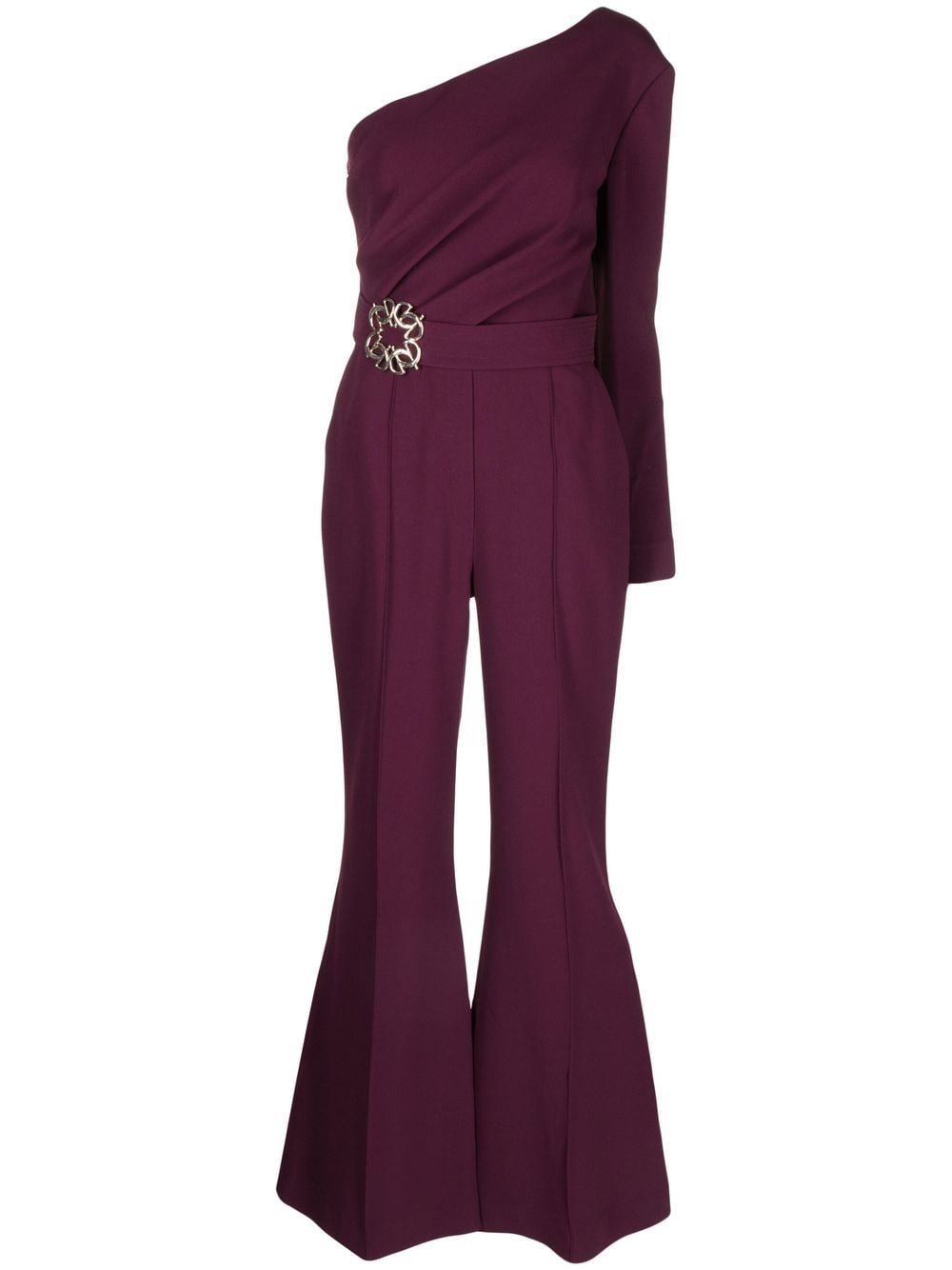 Elie Saab Asymmetrische jumpsuit - Paars