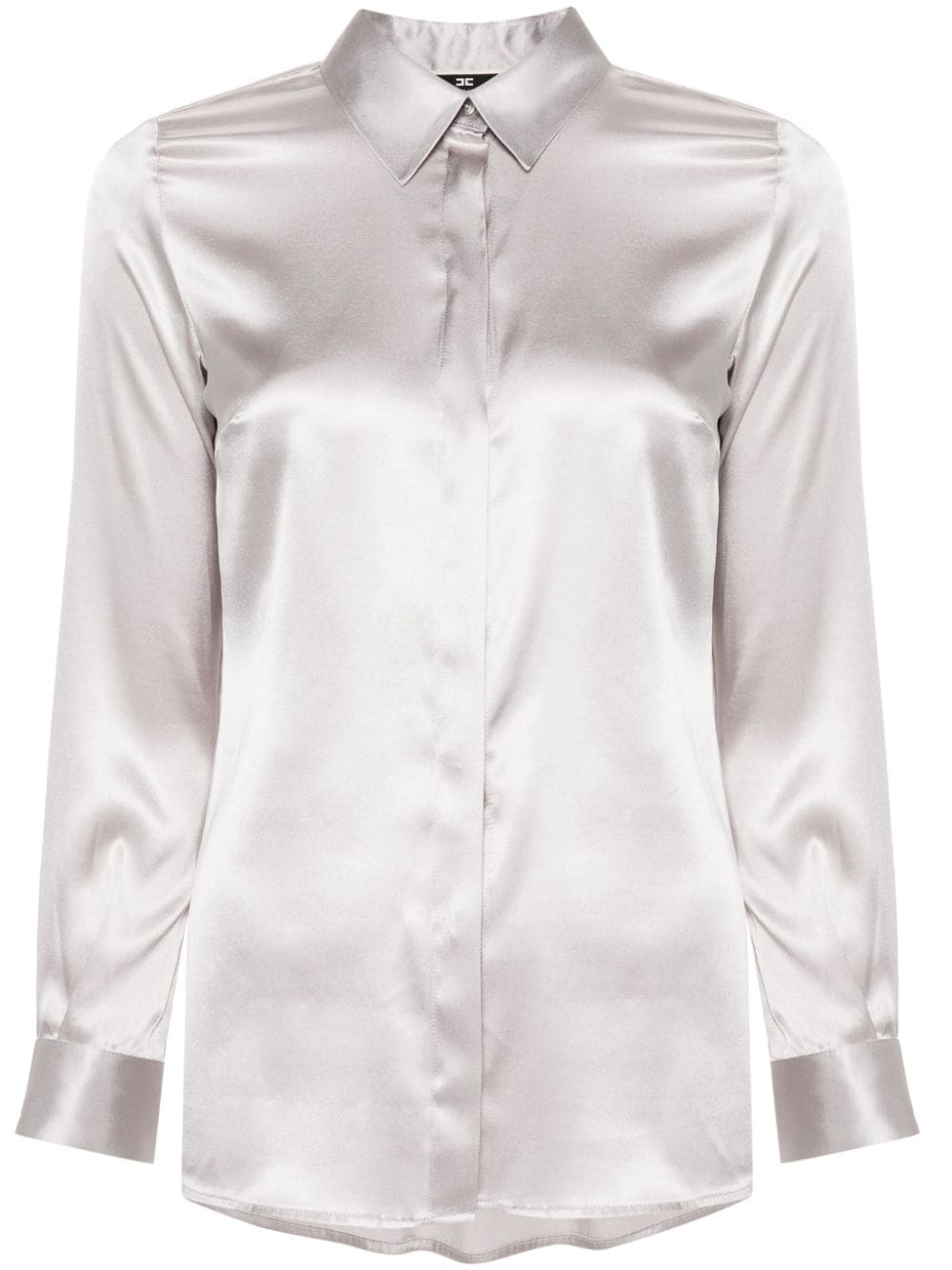 Elisabetta Franchi Blouse met geplooid detail - Grijs