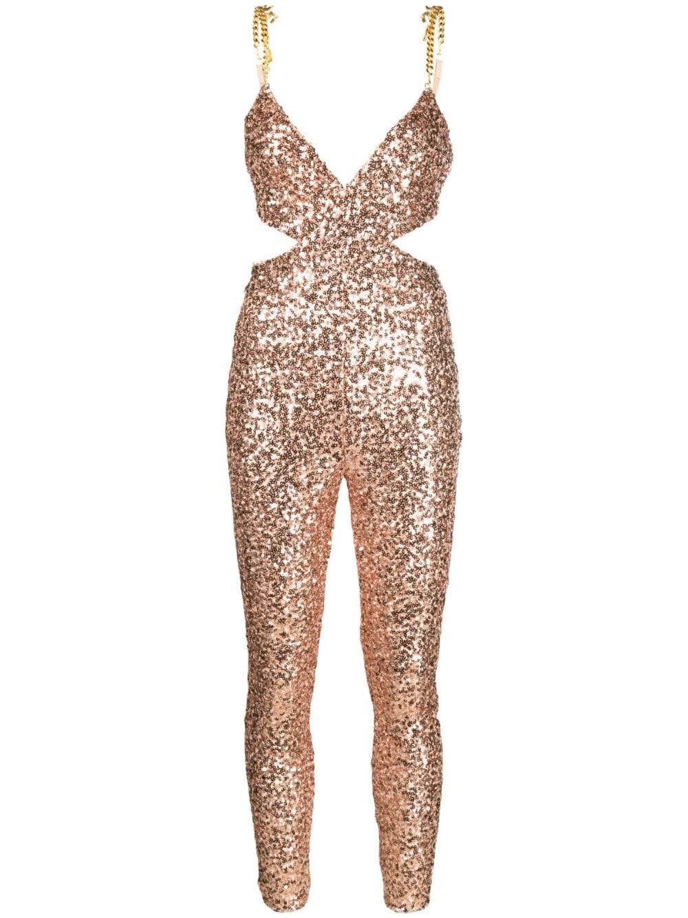 Elisabetta Franchi Jumpsuit verfraaid met pailletten - Roze