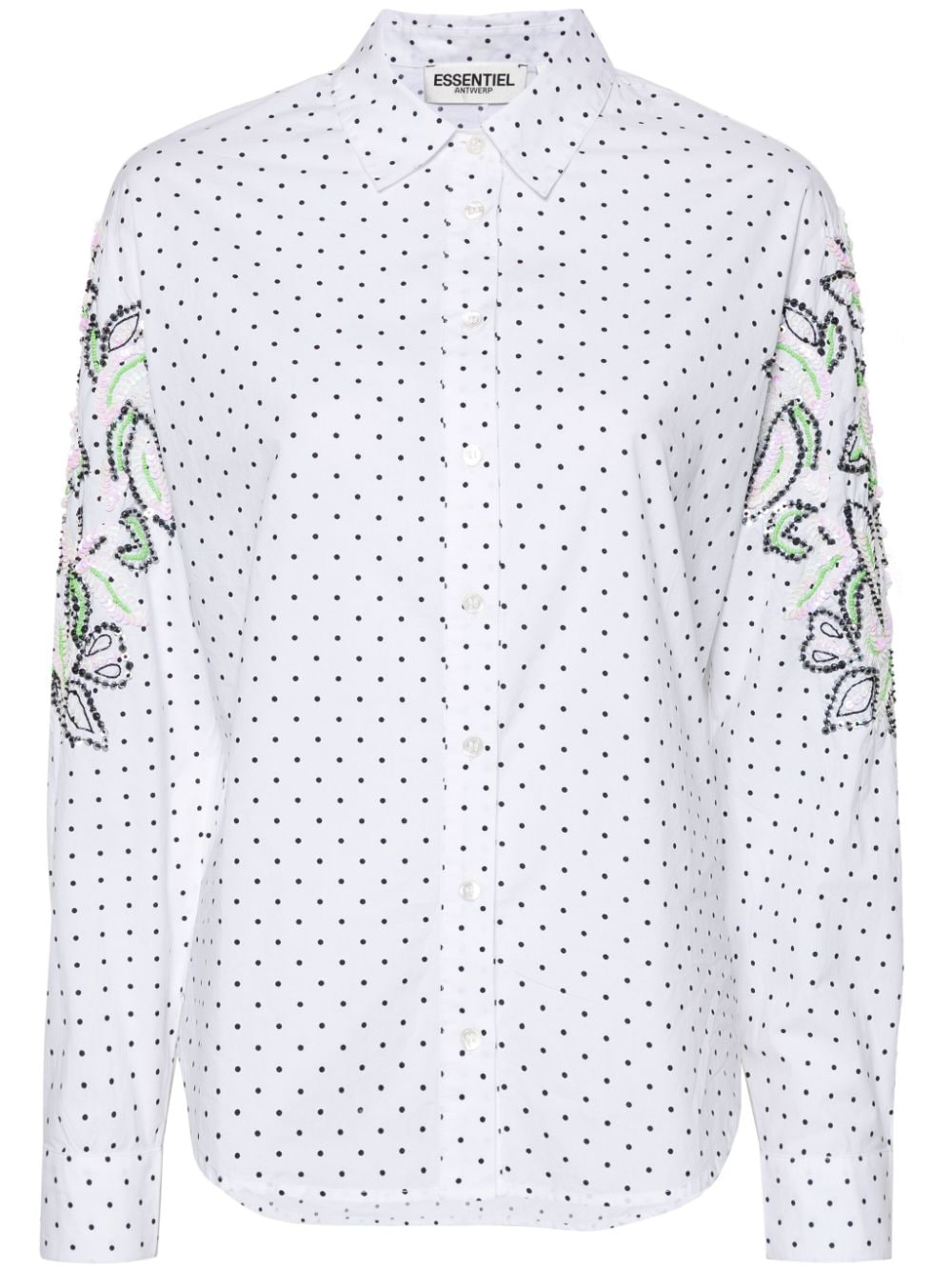 Essentiel Antwerp Blouse met pailletten - Zwart