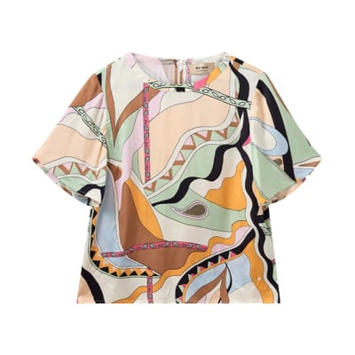 Evie Pictus Lange Mouw Blouse MOS Mosh , Multicolor , Dames