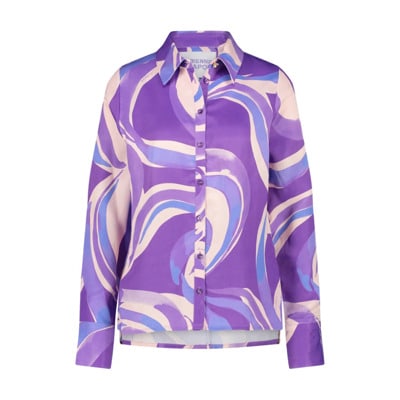 Fabienne Chapot Blouse lange mouw Clt-41-Bls-Ss24 Fabienne Chapot , Purple , Dames