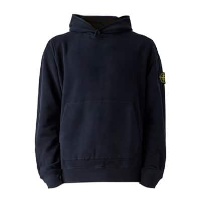 Felpa Hoodie - Stijlvol en Comfortabel Stone Island , Blue , Heren