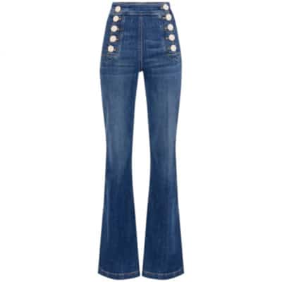 Flared Jeans Elisabetta Franchi , Blue , Dames