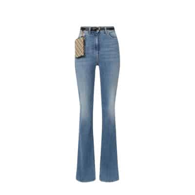 Flared Jeans Elisabetta Franchi , Blue , Dames