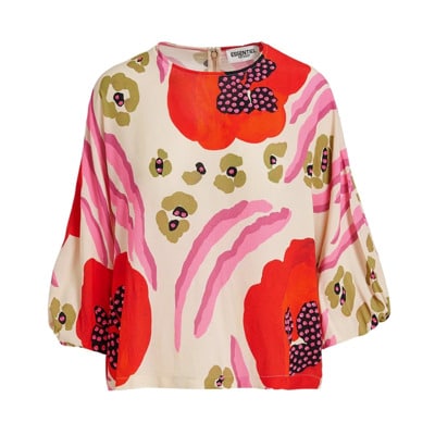 Flowerpower Oversized Blouse Essentiel Antwerp , Multicolor , Dames