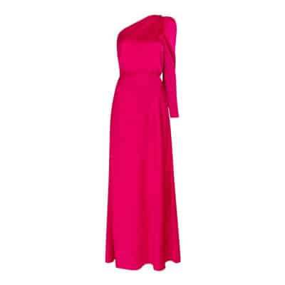 Flowing One Shoulder Maxi Jurk Dante 6 , Pink , Dames