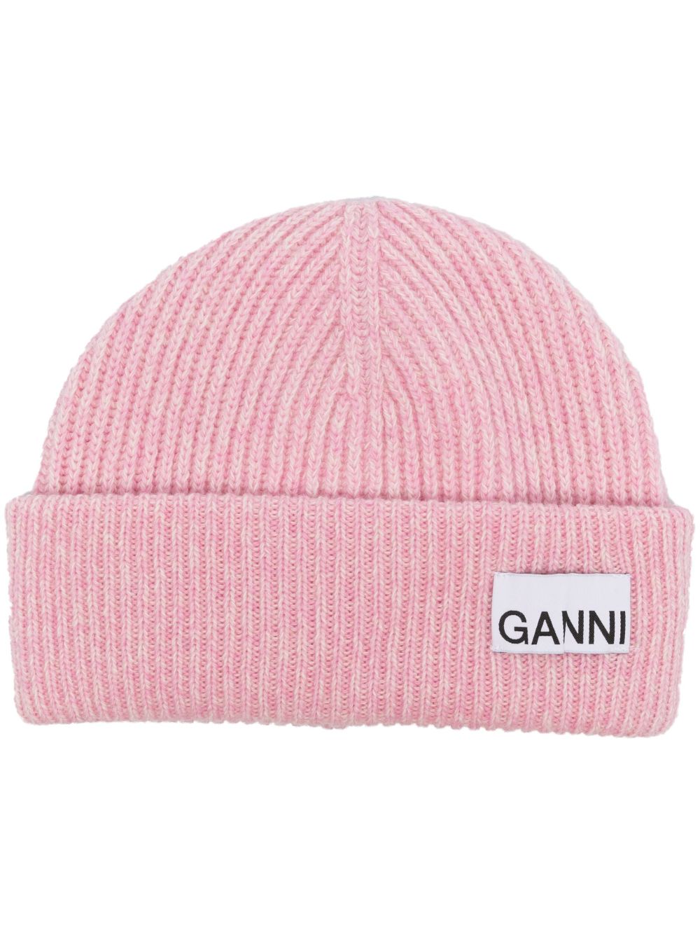 GANNI Intarsia muts - Roze