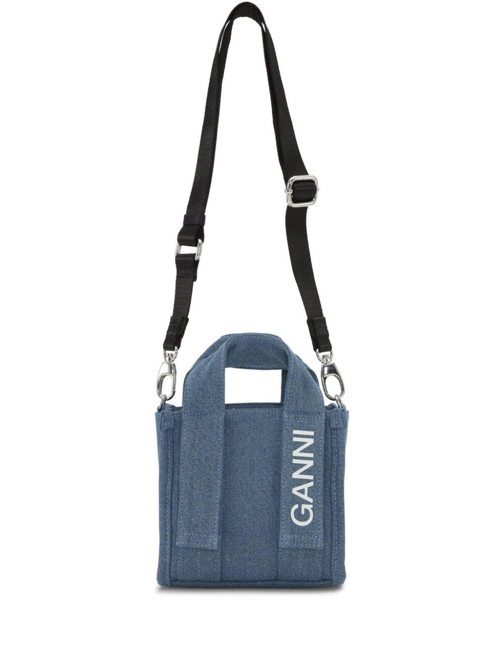 GANNI Tech denim mini-tas - Blauw