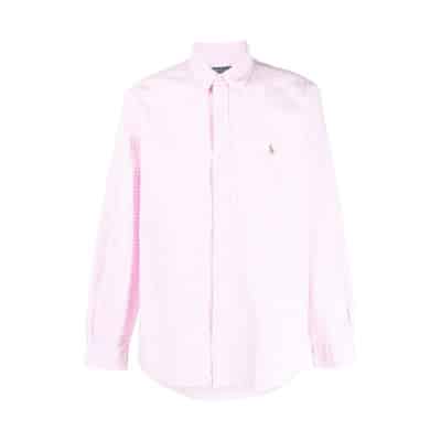 Geborduurd-logo geruite overhemd Ralph Lauren , Pink , Heren