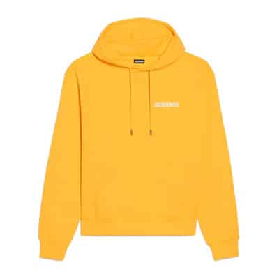 Geborduurde Logo Hoodie Jacquemus , Orange , Dames