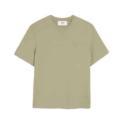 Geëmbosteerd Hart T-shirt Ami Paris , Beige , Heren