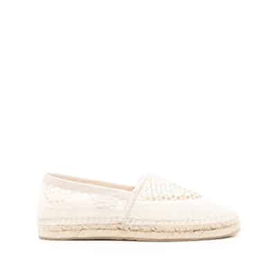 Gehaakte Instap Schoenen met Raffia Tussenzool Isabel Marant , Beige , Dames