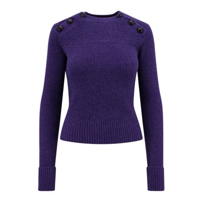 Geribbelde wollen kasjmier trui Isabel Marant , Purple , Dames