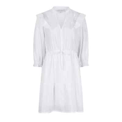 Gerimpelde Jurk - Modieus en Functioneel Dante 6 , White , Dames