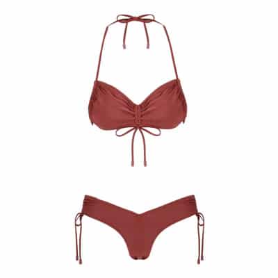 Gerimpelde Zijkant Bikini Zimmermann , Red , Dames