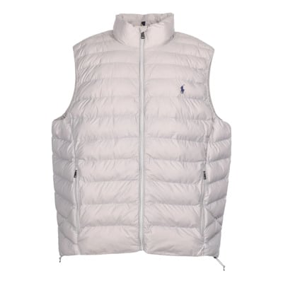 Gewatteerd Gilet voor Warme en Stijlvolle Look Ralph Lauren , Gray , Heren