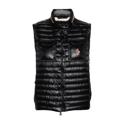 Gewatteerd Puffer Vest Moncler , Black , Dames