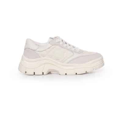 Gewatteerde Sneakers in Wit Pinko , White , Dames