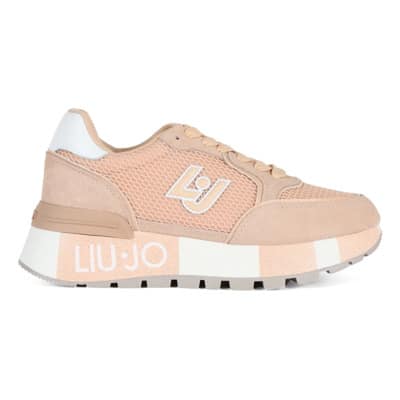 Geweldige Patch Logo Sneakers Liu Jo , Pink , Dames