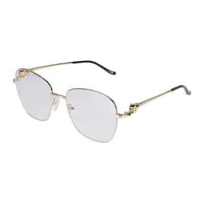 Goud Transparante Ct0371O Zonnebril Cartier , Yellow , Unisex