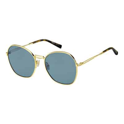 Goud/Blauw MM Bridge III Zonnebril Max Mara , Yellow , Dames