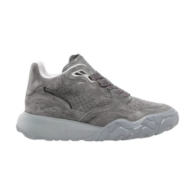 Grijze Chunky Sneakers met Logo Alexander McQueen , Gray , Heren