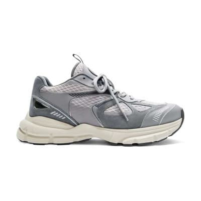 Grijze Leren Mesh Sneakers Axel Arigato , Gray , Heren