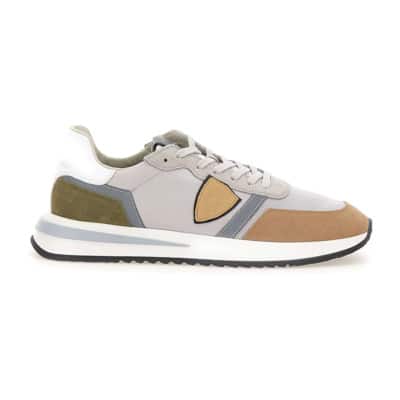 Grijze Sneakers van Philippe Model Paris Philippe Model , Gray , Heren