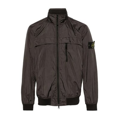 Grijze Soft-Shell Jas met Ritssluiting Stone Island , Gray , Heren