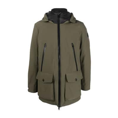 Groene Beschermende Hoodie Jas Woolrich , Green , Heren