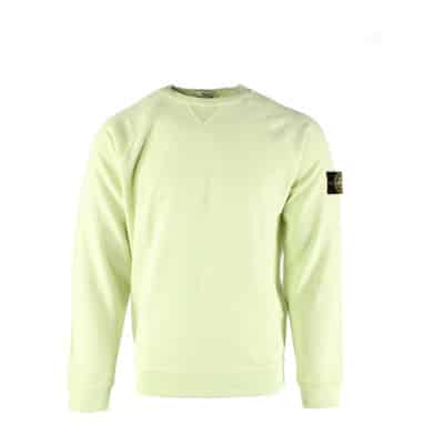 Groene Katoenen Trui voor Heren Stone Island , Green , Heren