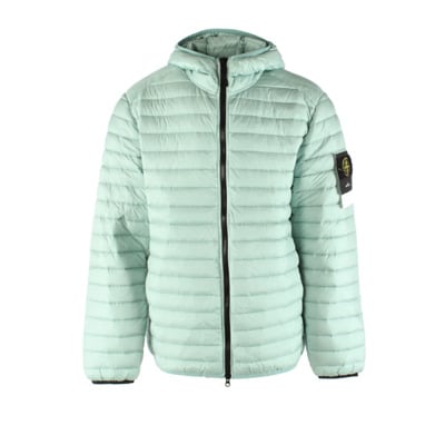 Groene Loom Geweven Kamers Jas Stone Island , Green , Heren