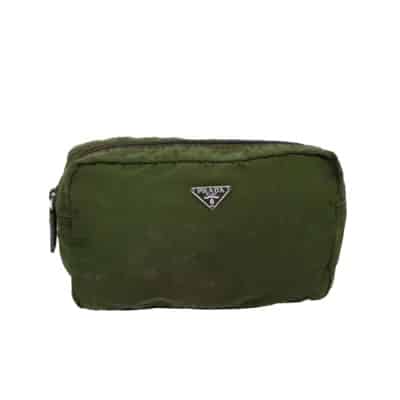 Groene Nylon Prada Tas Prada Vintage , Green , Dames