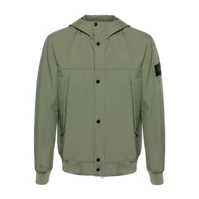 Groene Parka Jas voor Heren Stone Island , Green , Heren