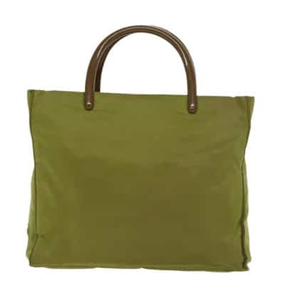 Groene Stoffen Prada Schoudertas Prada Vintage , Green , Dames