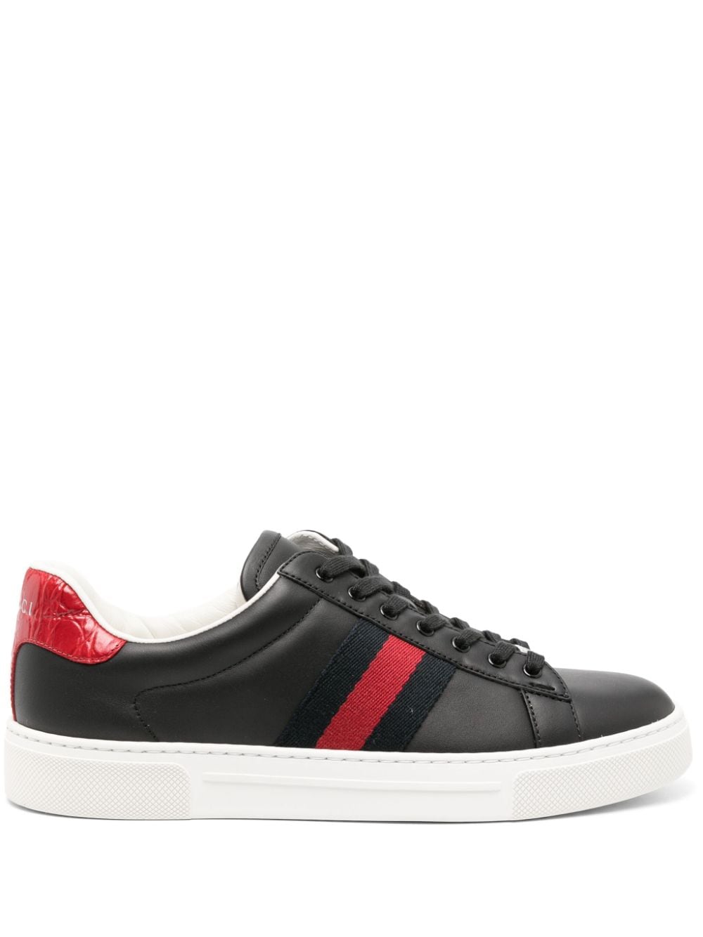 Gucci Ace leren sneakers - Zwart