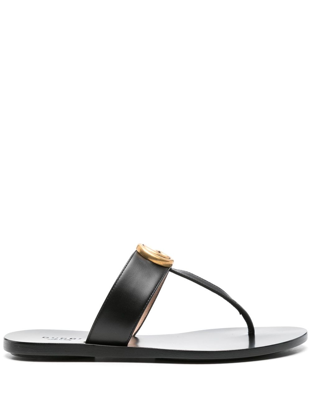 Gucci Double G sandalen met teenbandje - Zwart