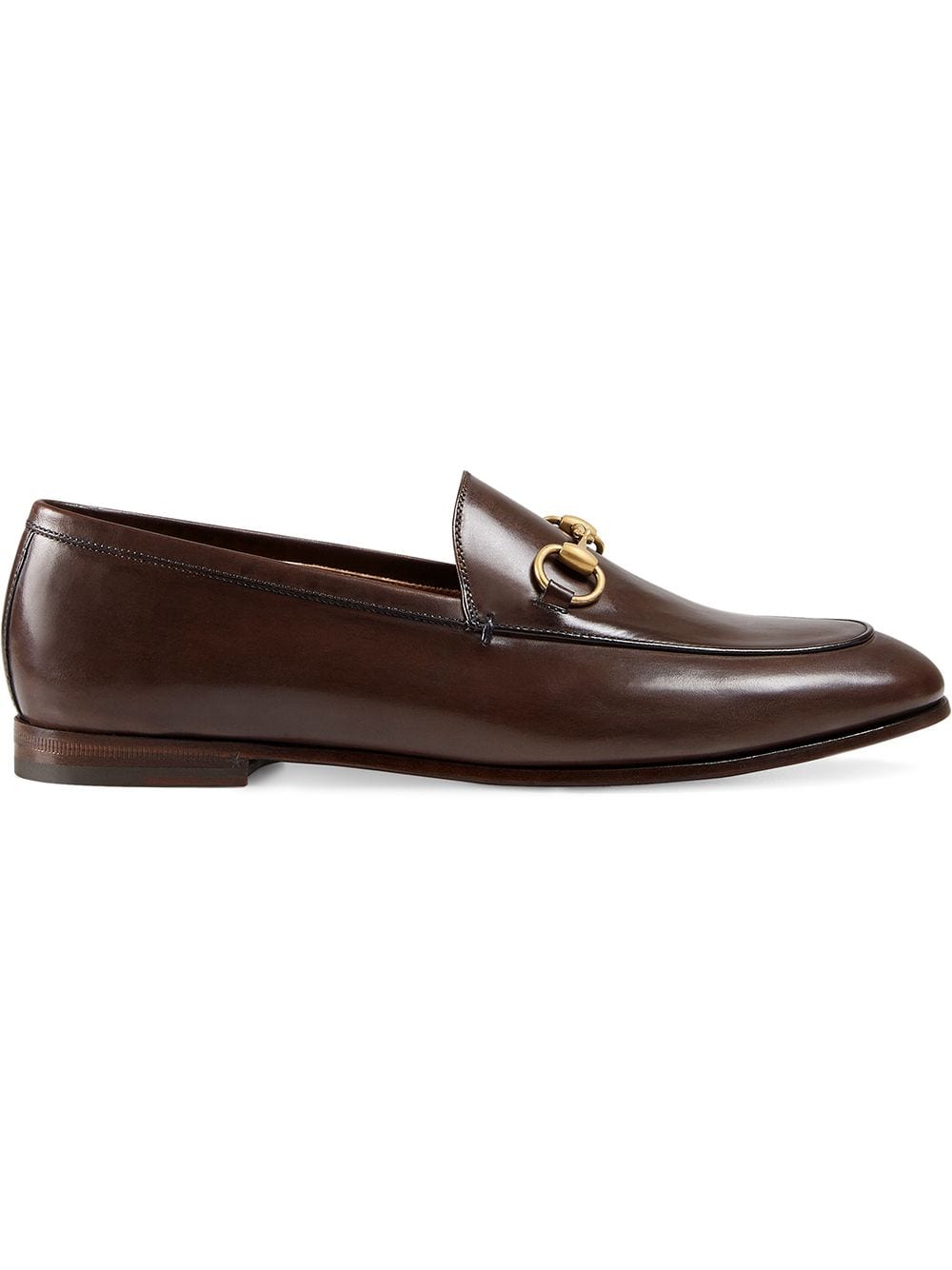 Gucci Jordaan leren loafers - Bruin